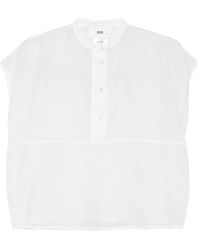 SOLOTRE - Half-Buttoned Blouse - Lyst