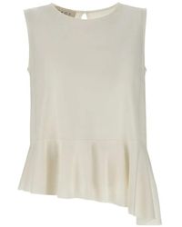 Kaos - Ruffled Asymmetric-Hem Blouse - Lyst