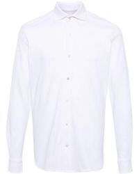 Eleventy - Classic-collar Cotton Shirt - Lyst