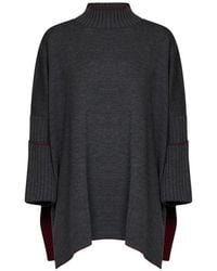 Herno - Geribbelde Trui Met Trechterhals - Lyst
