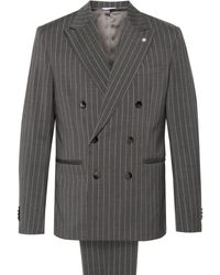 Manuel Ritz - Pinstriped Double-breasted Suit - Lyst