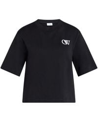 Off-White c/o Virgil Abloh - T-shirt con logo - Lyst