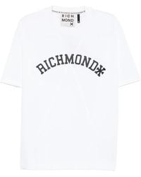 John Richmond - Logo-Patch T-Shirt - Lyst