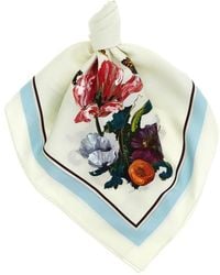 Maison Margiela - Floral-Print Silk Scarf - Lyst