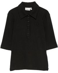 Gestuz - Drew Ribbed-Knit Polo Shirt - Lyst