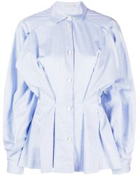 Palmer//Harding - Blouse Met Gesmockte Taille - Lyst