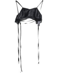 Ann Demeulemeester - Xaja Lace-Trim Bralette - Lyst