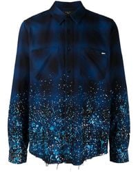Amiri - ペイント チェック シャツ - Lyst