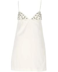 Blumarine - Embellished Mini Dress - Lyst