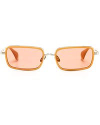 Vivienne Westwood - Engraved-logo Rectangle-frame Sunglasses - Lyst