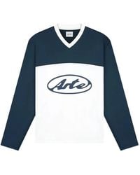 Arte' - Circle Logo V-Neck Longsleeve - Lyst