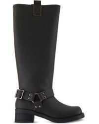 Samsøe & Samsøe - Sabrenta Buckle-Strap Calfskin Boots - Lyst