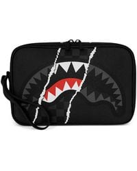 Sprayground - Shark Central Checkered Clutch Bag - Lyst