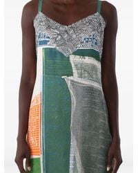 Jason Wu - X Robert Rauschenberg Collage-Slip Midi Dress - Lyst