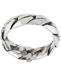 Emanuele Bicocchi - Engraved-Logo Band Ring - Lyst