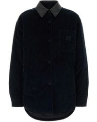 Miu Miu - Corduroy-Collar Overshirt - Lyst