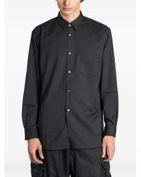 Comme des Garçons - Stripe-Pattern Patch-Pocket Shirt - Lyst