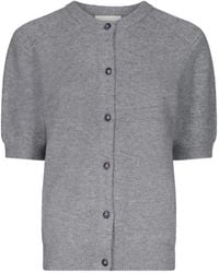 Loulou de Saison - Jodi Short-Sleeve Buttoned Cardigan - Lyst