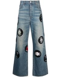 Amiri - Record Wide-leg Jeans - Men's - Cotton - Lyst