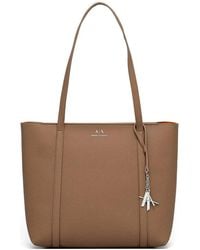 ARMANI EXCHANGE - Charm-Detail Tote Bag - Lyst