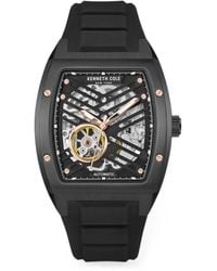 Kenneth Cole - Skeleton Tonneau 40Mm Watch - Lyst