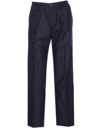 パンツ NULLUS Belted Large Pleated Trousers NULLUS Belted Large Pleated Trousers in Black for Men | Lyst