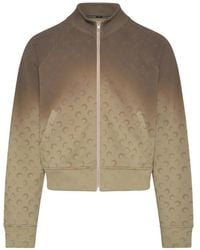 Marine Serre - Reißverschluss-Pullover Mit Mond-Print - Lyst