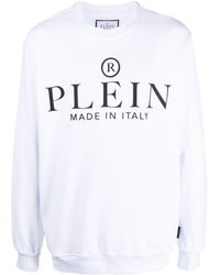 Philipp Plein - Logo-print Cotton Sweatshirt - Lyst