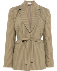 Liu Jo - Tailored Jacket With Belted Waist - Lyst
