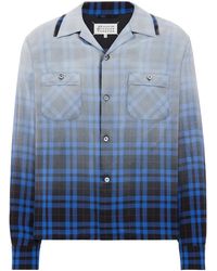 Maison Margiela - Checked Cotton Shirt - Lyst