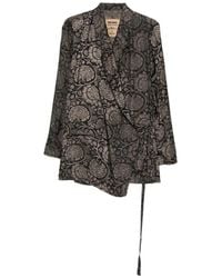 Uma Wang - Chaqueta Khloe con estampado floral - Lyst