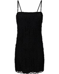 Givenchy - 4g Embroidered Slip Dress - Lyst