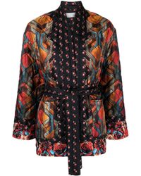Pierre Louis Mascia - Self-tied Quilted Jacket - Lyst