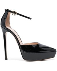 Gianvito Rossi - Kasia 105Mm Patent-Leather Pumps - Lyst