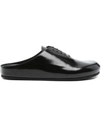 Jacquemus - Lace-Up Patent Leather Mules - Lyst