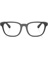 Burberry - Eckige Brille Mit Karomuster - Lyst