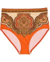 Zimmermann - Mahon Paisley-Print Bikini Bottoms - Lyst