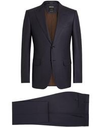 Zegna - Single-breasted wool suit - Lyst