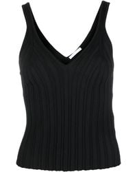 Helmut Lang - Angela V-Neck Knitted Top - Lyst