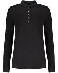 Moorer - Long-Sleeve Polo Top - Lyst
