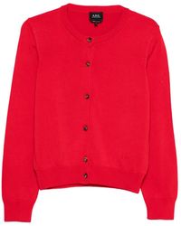 A.P.C. - Cardigan À Boutonnière - Lyst