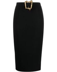 Moschino - Buckle-Detail Skirt - Lyst