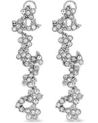 Jil Sander - Pendientes Con Detalles De Cristales - Lyst