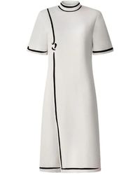 Shanghai Tang - Robe En Soie À Col Montant - Lyst