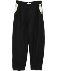 GG IN RED - Pinstripe Trousers - Lyst