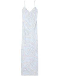 PUCCI - Labirinto-Print Crêpe De Chine Dress - Lyst