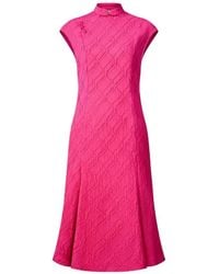 Shanghai Tang - Jacquard Qipao Dress - Lyst