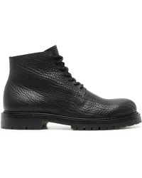 Officine Creative - Grained Leather Ankle Boots - Lyst