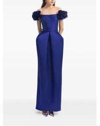 Gemy Maalouf - Ruffled Structured Maxi Dress - Lyst