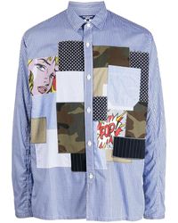 Junya Watanabe - Checked Pop Art Patchwork Shirt - Lyst